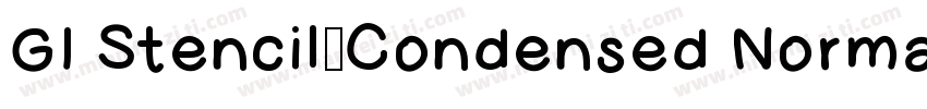 GI Stencil-Condensed Normal字体转换